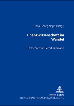 Finanzwissenschaft im Wandel von Napp,  Hans-Georg