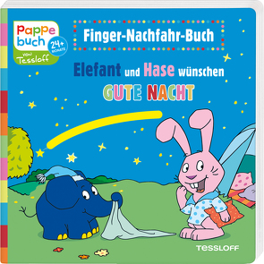 Finger-Nachfahr-Buch. Elefant und Hase wünschen Gute Nacht von Baier,  Katja