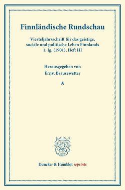 Finnländische Rundschau. von Brausewetter,  Ernst
