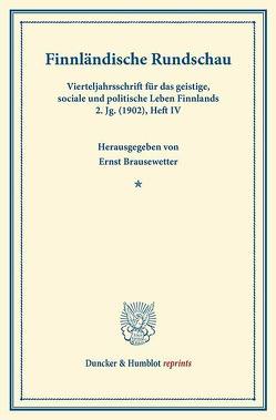 Finnländische Rundschau. von Brausewetter,  Ernst