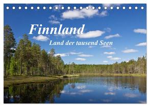 Finnland – Land der tausend Seen (Tischkalender 2024 DIN A5 quer), CALVENDO Monatskalender von Ergler,  Anja