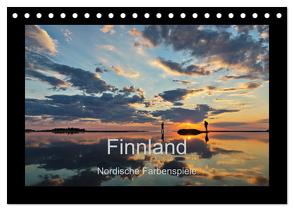Finnland – Nordische Farbenspiele (Tischkalender 2024 DIN A5 quer), CALVENDO Monatskalender von Bininda,  Andreas