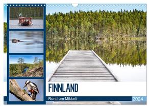 Finnland, Rund um Mikkeli (Wandkalender 2024 DIN A3 quer), CALVENDO Monatskalender von Falke,  Manuela