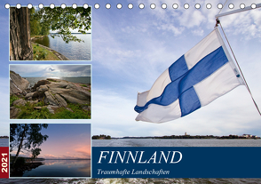 FINNLAND Traumhafte Landschaften (Tischkalender 2021 DIN A5 quer) von Viola,  Melanie