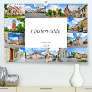Finsterwalde Impressionen (Premium, hochwertiger DIN A2 Wandkalender 2023, Kunstdruck in Hochglanz) von Meutzner,  Dirk
