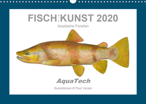 Fisch als Kunst 2020: Asiatische Forellen (Wandkalender 2020 DIN A3 quer) von Vecsei,  Paul