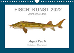 Fisch als Kunst 2022: Asiatische Störe (Wandkalender 2022 DIN A4 quer) von Vecsei,  Paul