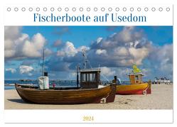 Fischerboote auf Usedom (Tischkalender 2024 DIN A5 quer), CALVENDO Monatskalender von Kulisch,  Christiane
