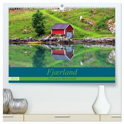 Fjærland – Norwegens Bücherstadt (hochwertiger Premium Wandkalender 2024 DIN A2 quer), Kunstdruck in Hochglanz von Seidl,  Helene