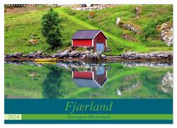 Fjærland – Norwegens Bücherstadt (Wandkalender 2024 DIN A2 quer), CALVENDO Monatskalender von Seidl,  Helene