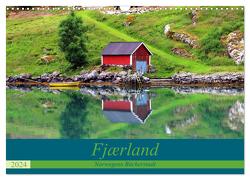 Fjærland – Norwegens Bücherstadt (Wandkalender 2024 DIN A3 quer), CALVENDO Monatskalender von Seidl,  Helene