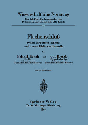 Flächenschluß von Heesch,  H., Kienzle,  O.