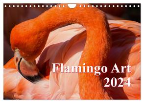 Flamingo Art 2024 (Wandkalender 2024 DIN A4 quer), CALVENDO Monatskalender von Steinwald,  Max
