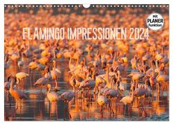 Flamingo Impressionen 2024 (Wandkalender 2024 DIN A3 quer), CALVENDO Monatskalender von Gerlach,  Ingo