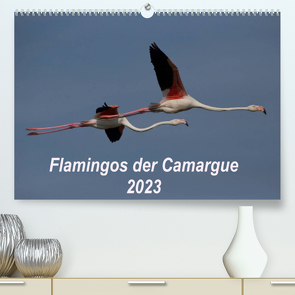 Flamingos der Camargue 2023 (Premium, hochwertiger DIN A2 Wandkalender 2023, Kunstdruck in Hochglanz) von Photo-Pirsch