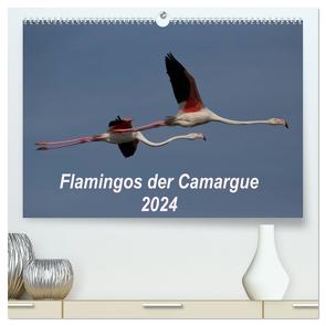 Flamingos der Camargue 2024 (hochwertiger Premium Wandkalender 2024 DIN A2 quer), Kunstdruck in Hochglanz von Photo-Pirsch,  Photo-Pirsch