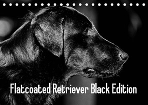 Flatcoated Retriever Black Edition (Tischkalender 2023 DIN A5 quer) von Müller,  Beatrice