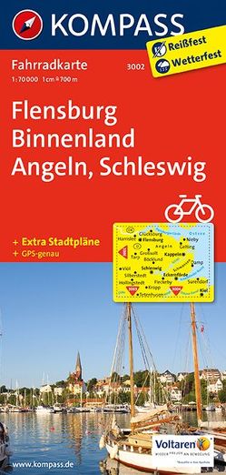KOMPASS Fahrradkarte Flensburg Binnenland – Angeln – Schleswig von KOMPASS-Karten GmbH