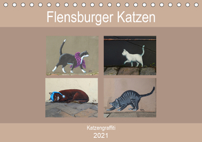 Flensburger Katzen (Tischkalender 2021 DIN A5 quer) von Busch,  Martina
