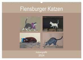 Flensburger Katzen (Wandkalender 2024 DIN A2 quer), CALVENDO Monatskalender von Busch,  Martina