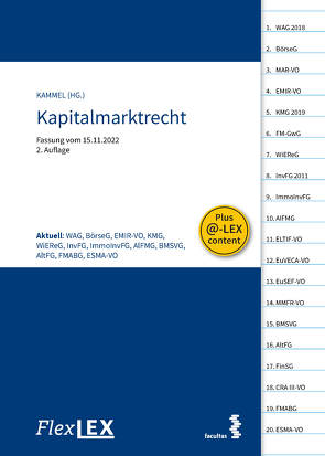 FlexLex Kapitalmarktrecht von Kammel,  Armin