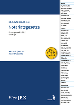 FlexLex Notariatsgesetze von Kölbl,  Christoph, Volkheimer,  Manuel