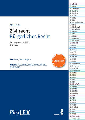 FlexLex Zivilrecht/Bürgerliches Recht│Studium von Zankl,  Wolfgang