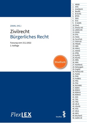 FlexLex Zivilrecht/Bürgerliches Recht │Studium von Zankl,  Wolfgang