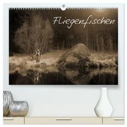 Fliegenfischen (hochwertiger Premium Wandkalender 2024 DIN A2 quer), Kunstdruck in Hochglanz von Getz,  Marlies
