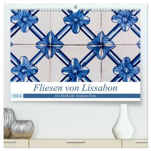 Fliesen von Lissabon (hochwertiger Premium Wandkalender 2024 DIN A2 quer), Kunstdruck in Hochglanz von Rost,  Sebastian