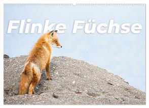 Flinke Füchse (Wandkalender 2024 DIN A2 quer), CALVENDO Monatskalender von Monkey,  Happy