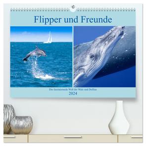 Flipper und Freunde (hochwertiger Premium Wandkalender 2024 DIN A2 quer), Kunstdruck in Hochglanz von Travelpixx.com,  Travelpixx.com