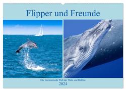 Flipper und Freunde (Wandkalender 2024 DIN A2 quer), CALVENDO Monatskalender von Travelpixx.com,  Travelpixx.com