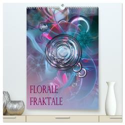 Florale Fraktale (hochwertiger Premium Wandkalender 2024 DIN A2 hoch), Kunstdruck in Hochglanz von glandarius,  Garrulus