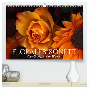 Florales Sonett – Visuelle Musik der Blumen (hochwertiger Premium Wandkalender 2024 DIN A2 quer), Kunstdruck in Hochglanz von Photon (Veronika Verenin),  Vronja