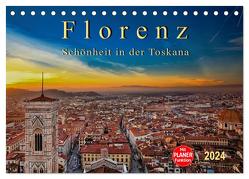 Florenz – Schönheit in der Toskana (Tischkalender 2024 DIN A5 quer), CALVENDO Monatskalender von Roder,  Peter