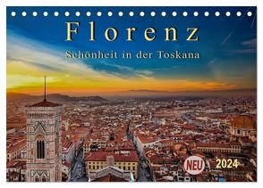 Florenz – Schönheit in der Toskana (Tischkalender 2024 DIN A5 quer), CALVENDO Monatskalender von Roder,  Peter