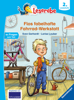 Flos fabelhafte Fahrrad-Werkstatt – Leserabe ab 2. Klasse – Erstlesebuch für Kinder ab 7 Jahren von Gerhardt,  Sven, Lauber,  Larisa