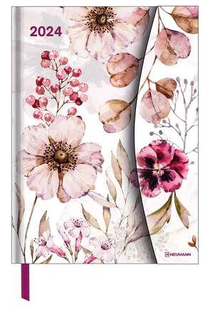 Flower Fantasy 2024 – Diary – Buchkalender – Taschenkalender – 16×22