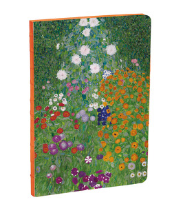 Flower Garden by Gustav Klimt A5 Notizbuch von Gustav Klimt