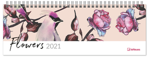 Flowers 2021 – Tischquerkalender – Tischkalender – 29,7×10,5