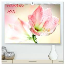 Flowers / 2024 (hochwertiger Premium Wandkalender 2024 DIN A2 quer), Kunstdruck in Hochglanz von und Max Waldecker,  Axel