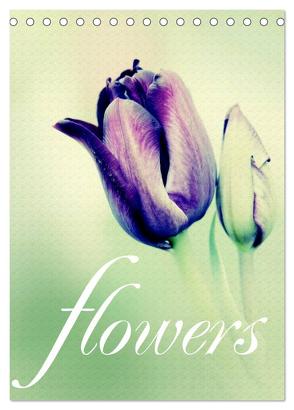 flowers (Tischkalender 2024 DIN A5 hoch), CALVENDO Monatskalender von Stehle,  Brigitte