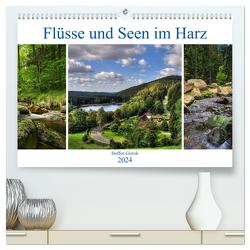 Flüsse und Seen im Harz (hochwertiger Premium Wandkalender 2024 DIN A2 quer), Kunstdruck in Hochglanz von Gierok,  Steffen