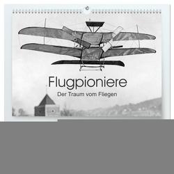 Flugpioniere – Der Traum vom Fliegen (hochwertiger Premium Wandkalender 2024 DIN A2 quer), Kunstdruck in Hochglanz von Images,  Timeline