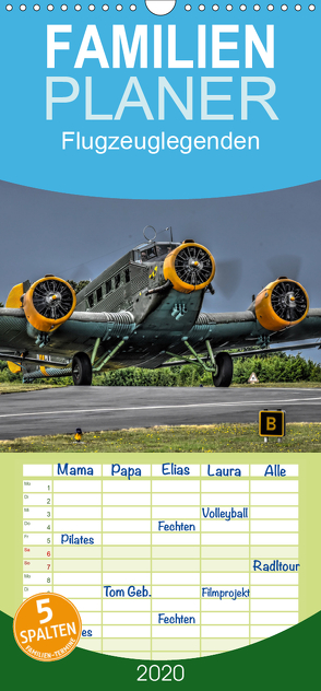 Flugzeuglegenden – Familienplaner hoch (Wandkalender 2020 , 21 cm x 45 cm, hoch) von PHOTOART & MEDIEN,  MH