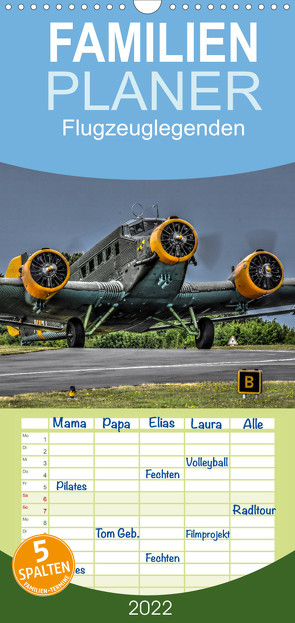 Familienplaner Flugzeuglegenden (Wandkalender 2022 , 21 cm x 45 cm, hoch) von PHOTOART & MEDIEN,  MH