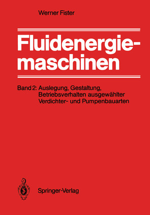 Fluidenergiemaschinen von Fister,  W.