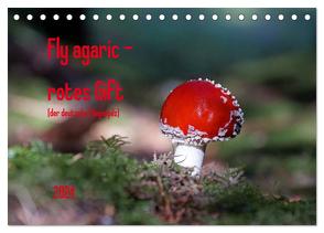 Fly agaric – rotes Gift (Tischkalender 2024 DIN A5 quer), CALVENDO Monatskalender von Flori0,  Flori0