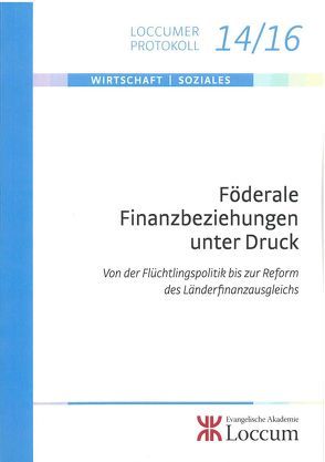 Föderale Finanzbeziehungen unter Druck von Junkernheinrich,  Martin, Lange,  Joachim
